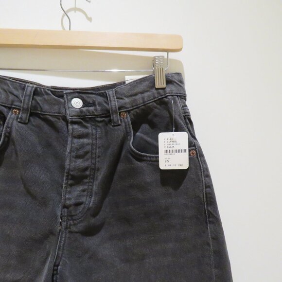 FREE PEOPLE WE THE FREE Jam Session Relaxed Capri Jean Rocksteady Black Boho NWT - Picture 8 of 15